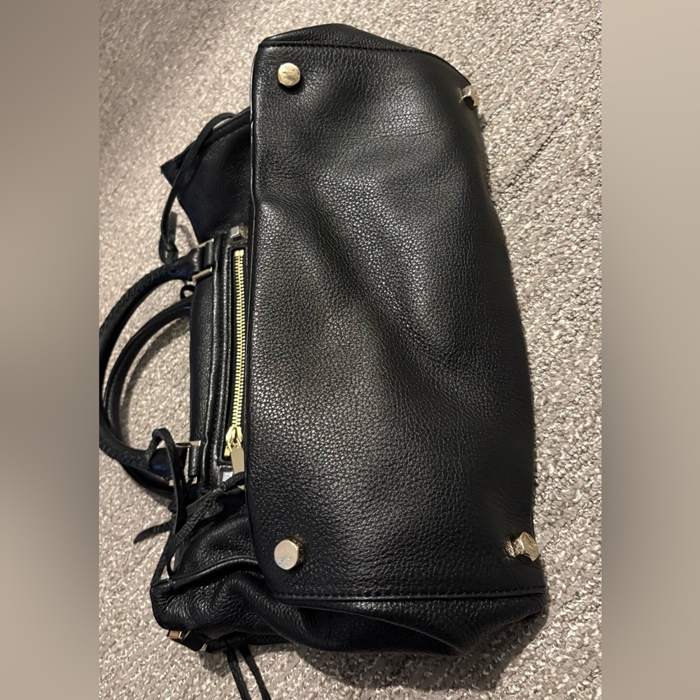 Rebecca Minkoff Black Leather Regan Satchel - Picture 15 of 16